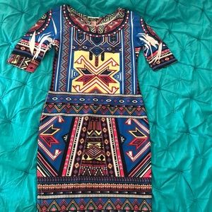Colorful Printed Dress